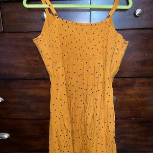 Old Navy skater skirt Size XL copper color with black polkadots